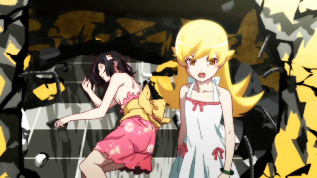 Toothbrush Scene From Monogatari - Monogatari is basically a pet